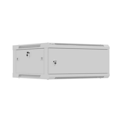 Lanberg Wall mounted installation cabinet 19" 4U 600X600 | WF01-6604-00S | Grey