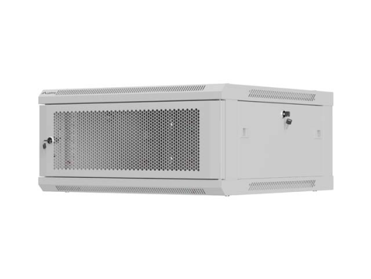 Lanberg Wall mounted installation cabinet 19" 4U 600X600 | WF01-6604-23S | Grey