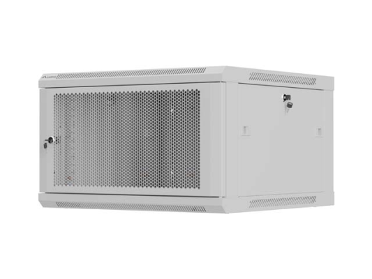 Lanberg Wall mounted installation cabinet 19" 9U 600X600 | WF01-6606-23S | Grey