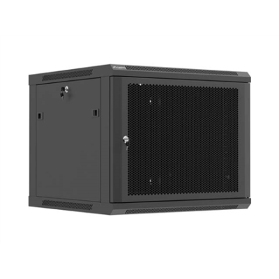 Lanberg Wall mounted installation cabinet 19" 9U 600X600 | WF01-6609-23B | Black