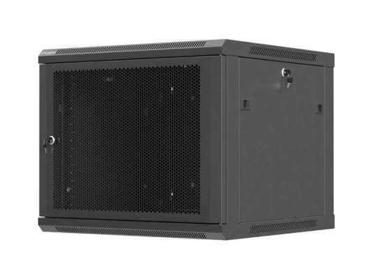 Lanberg Wall mounted installation cabinet 19" 9U 600X600 | WF01-6609-23B | Black