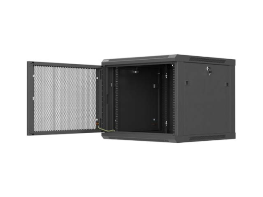 Lanberg Wall mounted installation cabinet 19" 9U 600X600 | WF01-6609-23B | Black