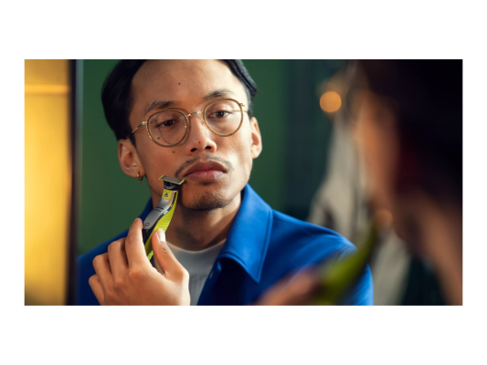 Philips Shaver | QP2734 / 23 OneBlade 360 | Operating time (max) 60 min | Wet & Dry | Lithium Ion | Green / Gray