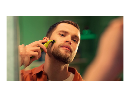 Philips Shaver | QP2734 / 23 OneBlade 360 | Operating time (max) 60 min | Wet & Dry | Lithium Ion | Green / Gray