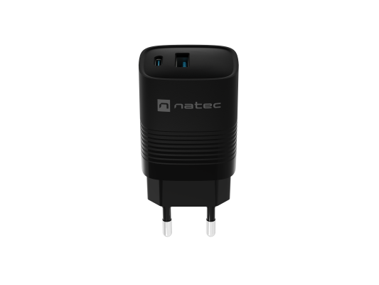 Natec Ribera USB Charger, 1x USB-A, 1x USB-C, 300 W | NUC-2141