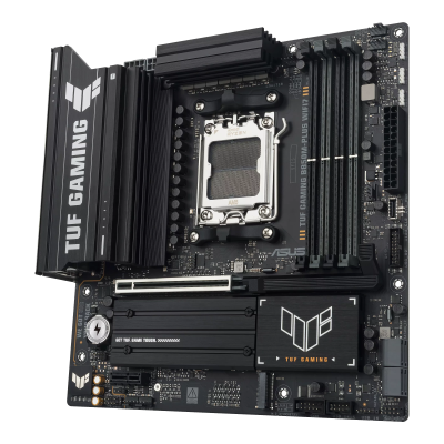 Asus TUF GAMING B850M-PLUS WIFI7 | Processor family AMD | Processor socket AM5 | DDR5 | Supported hard disk drive interfaces SATA, M.2 | Number of SATA connectors 4