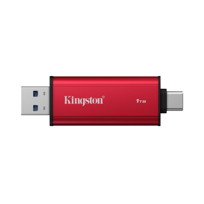 Kingston Dual Portable Solid-State Drive, USB Type-A and Type-C | 1000 GB | Solid-state drive interface USB 3.2 Gen 2 | Read speed 1050 MB / s | Write speed 950 MB / s