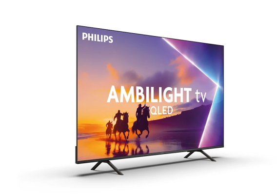 Philips 4K QLED Ambilight TV | 43PUS8450 / 12 | 43 | Smart TV | TITAN OS | UHD | Black