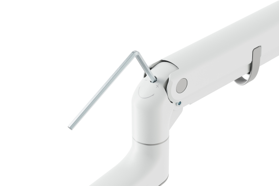 Digitus Desk Mount | DA-90476 Single Monitor Mount | Height, tilt, pivot, rotation, depth | 57 " | Maximum weight (capacity) 27 kg | White