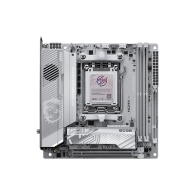 MSI MPG X870I EDGE TI EVO WIFI | Processor family AMD | Processor socket AM5 | DDR5 | Supported hard disk drive interfaces SATA, M.2 | Number of SATA connectors 2