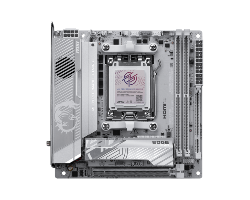 MSI MPG X870I EDGE TI EVO WIFI | Processor family AMD | Processor socket AM5 | DDR5 | Supported hard disk drive interfaces SATA, M.2 | Number of SATA connectors 2