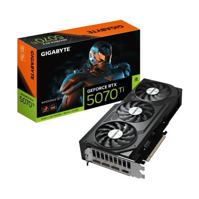 Gigabyte GeForce RTX 5070 Ti WINDFORCE OC V2 16G | NVIDIA | 16 GB | GeForce RTX 5070 Ti | GDDR7 | HDMI ports quantity 1 | PCI-E 5.0
