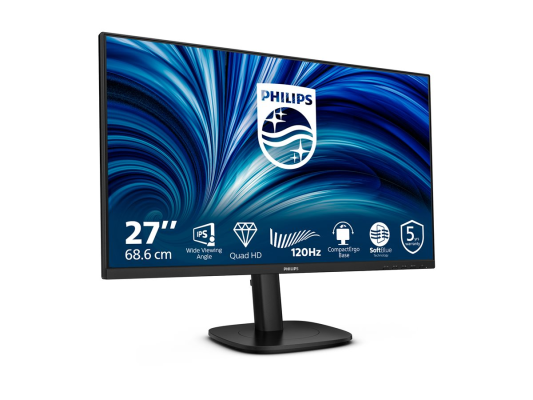 Philips | 27B2N3500J / 00 | 27 " | IPS | QHD | 16:9 | 120 Hz | 4 ms | 2560 x 1440 pixels | 350 cd / m² | HDMI ports quantity 2 | Black