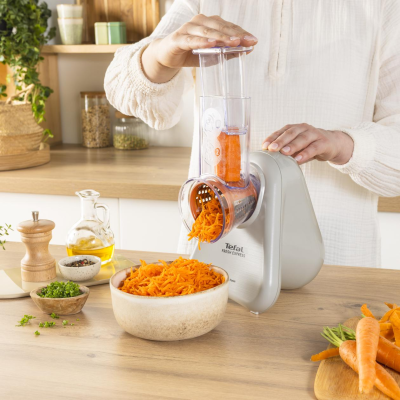 TEFAL Vegetable slicer | Fresh Express DN853BE0 | Light Gray | 150 W