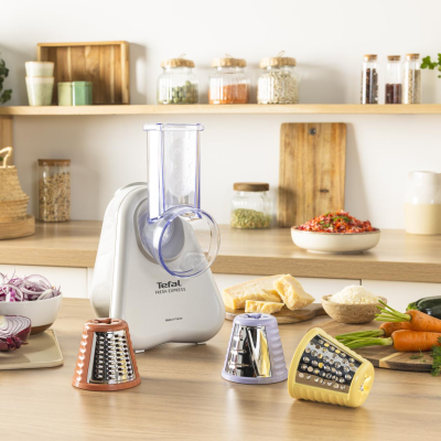 TEFAL Vegetable slicer | Fresh Express DN853BE0 | Light Gray | 150 W