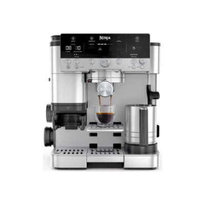 NINJA Espresso Coffee Maker | ES601EU Luxe Café Premier | Pump pressure 11 bar | Built-in milk frother | Ground | 1650 W | Black / Stainless Steel