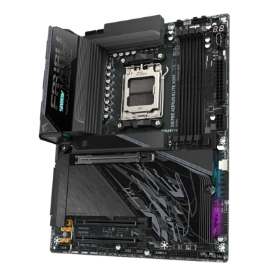 Gigabyte X870E A ELITE X | Processor family AMD | Processor socket AM5 | DDR5 | Supported hard disk drive interfaces SATA, M.2 | Number of SATA connectors 4