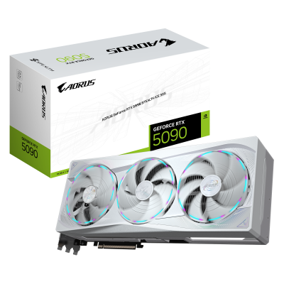 Gigabyte AORUS GeForce RTX 5090 STEALTH ICE 32G | NVIDIA | 32 GB | GeForce RTX 5090 | GDDR7 | HDMI ports quantity 1 | PCI-E 5.0