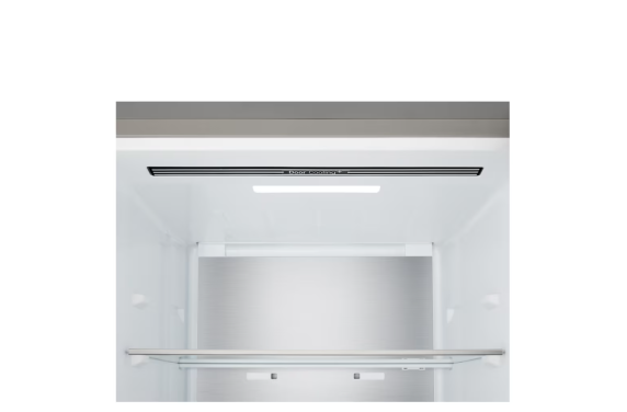 LG Refrigerator | GBBS322CPY | Energy efficiency class C | Free standing | Combi | Height 203 cm | Fridge net capacity 262 L | Freezer net capacity 113 L | Display | 34 dB | Prime Silver