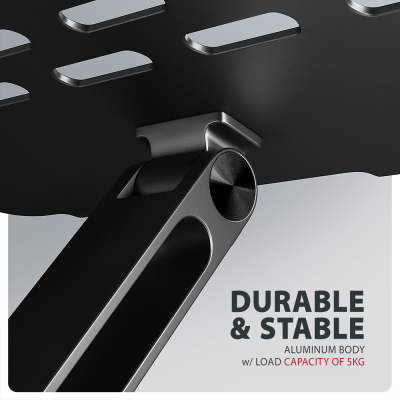 AXAGON STND-LQB stand for notebooks and tablets | Adjustable Height, Angle | 10-17.3 " | Maximum weight (capacity) 5 kg | Black