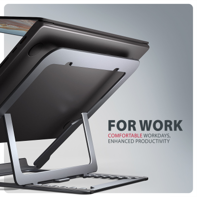 AXAGON STND-LAG stand for laptops and tablets | Adjustable Height, Angle | 10-17.3 " | Maximum weight (capacity) 20 kg | Grey