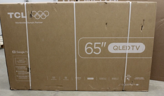 SALE OUT. TCL 4K QLED TV | 65T8C | 65 | Smart TV | Google TV | DAMAGED PACKAGING