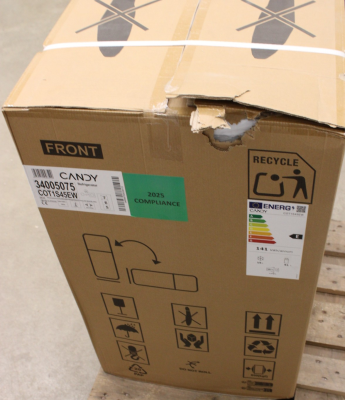 SALE OUT. Candy Refrigerator | COT1S45EW | Energy efficiency class E | Free standing | Larder | Height 84 cm | Fridge net capacity 91 L | Freezer net capacity 15 L | 39 dB | White | DAMAGED PACKAGING, DENT ON FRONT DOOR