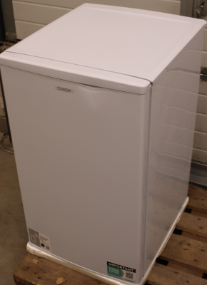 SALE OUT. Candy Refrigerator | COT1S45EW | Energy efficiency class E | Free standing | Larder | Height 84 cm | Fridge net capacity 91 L | Freezer net capacity 15 L | 39 dB | White | DAMAGED PACKAGING, DENT ON FRONT DOOR