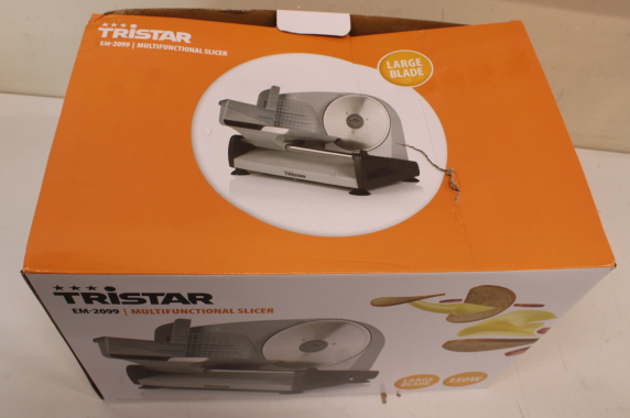 SALE OUT. Tristar Food Slicer | EM-2099 | Metallic silver | 150 W | DAMAGED PACKAGING
