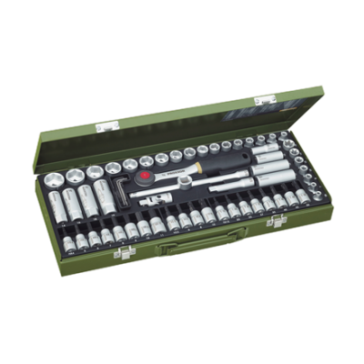 Proxxon | Socket and Ratchet Set, 3 / 8" | 65 pc(s)