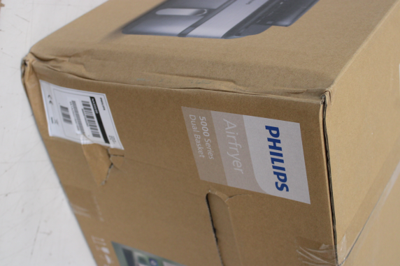 SALE OUT. Philips Dual Basket Airfryer | NA555 / 00 5000 series | Power 2750 W | Capacity 9 L | RapidAir Plus | Silver | DAMAGED PACKAGING