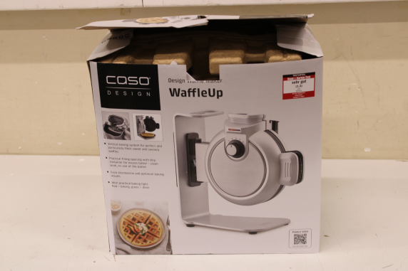 SALE OUT. Caso WaffleUp Waffle Maker, 800 W, Stainless Steel, DAMAGED PACKAGING | Caso WaffleUp | Waffle Maker | 800 W | Number of pastry 1 | Waffle | Silver | USED, DIRTY, SCRATCHED, MISSING SPATULA