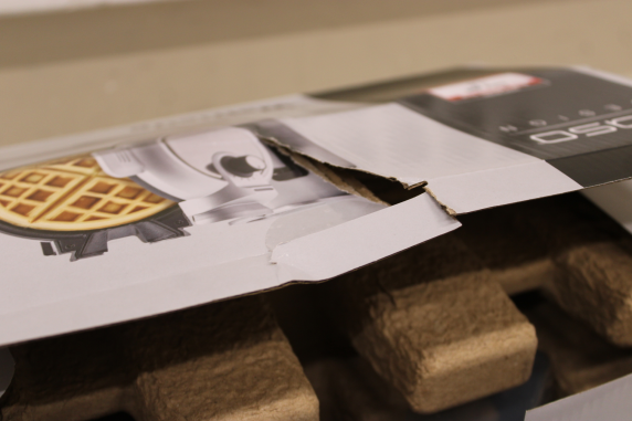 SALE OUT. Caso WaffleUp Waffle Maker, 800 W, Stainless Steel, DAMAGED PACKAGING | Caso WaffleUp | Waffle Maker | 800 W | Number of pastry 1 | Waffle | Silver | USED, DIRTY, SCRATCHED, MISSING SPATULA