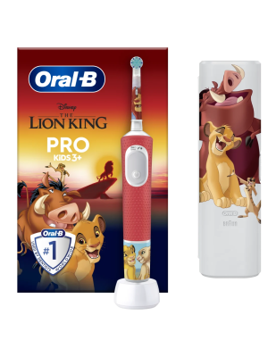 Braun | Electric Toothbrush | Vitality PRO Kids 3+ Lion King | Rechargeable | For children | Number of brush heads included 1 | Number of teeth brushing modes 2