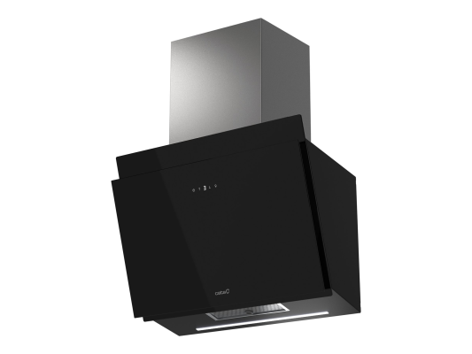 CATA Hood | THALASSA PRO 600 GBK | Wall mounted | Energy efficiency class A+++ | Width 60 cm | 842 m³ / h | Electronic | LED | Black Glass