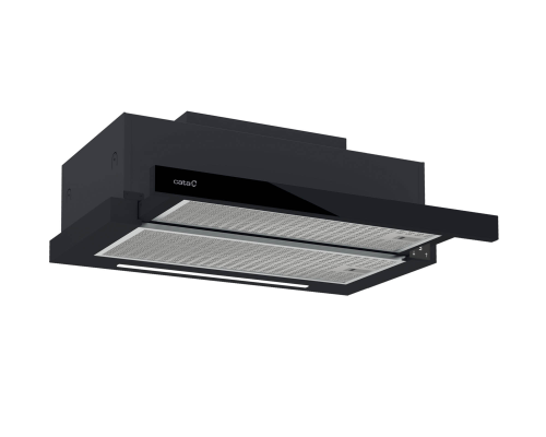 CATA Hood | TFH 6830 GBK | Telescopic | Energy efficiency class A+++ | Width 60 cm | 795 m³ / h | Electronic | LED | Black Glass