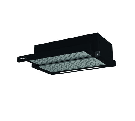 CATA Hood | TFH 6430 GBK | Telescopic | Energy efficiency class A+ | Width 59.8 cm | 391.5 m³ / h | Electronic | LED | Black