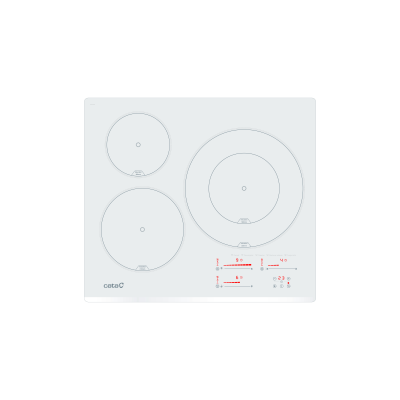 CATA Hob | INSB 6030 WH | Induction | Number of burners / cooking zones 3 | Slider touch | White
