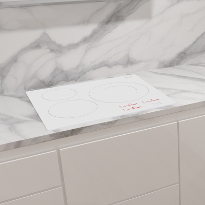 CATA Hob | INSB 6030 WH | Induction | Number of burners / cooking zones 3 | Slider touch | White