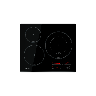 CATA Hob | INSB 6028 BK | Induction | Number of burners / cooking zones 3 | Slider Touch | Timer | Black