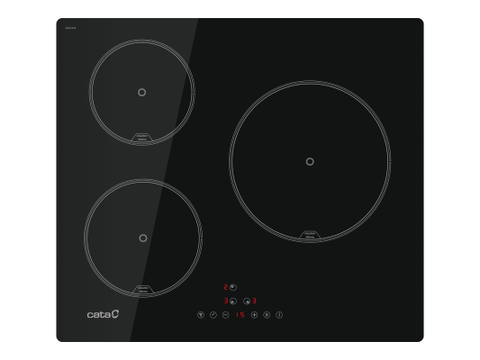 CATA Hob | IB 6403E2 BK | Induction | Number of burners / cooking zones 3 | Touch | Timer | Black