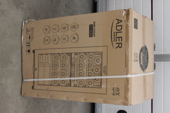 SALE OUT. Adler AD 8080 Wine Cooler, 60L, G, Shelves for 24 bottles, Black | Adler Wine Cooler | AD 8080 | Energy efficiency class G | Free standing | Bottles capacity 24 | Cooling type Compressor | Black | DAMAGED PACKAGING