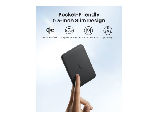 Anker Anker Nano Power Bank (5K, Slim), Black | Anker