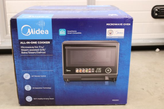 SALE OUT. Midea MSO25H Microwave oven with Grill, Airfry and Steam function, 25 L, Black | Midea Microwave oven | MSO25H | Free standing | 25 L | 1000 W | Convection | Grill | Black | DEMO