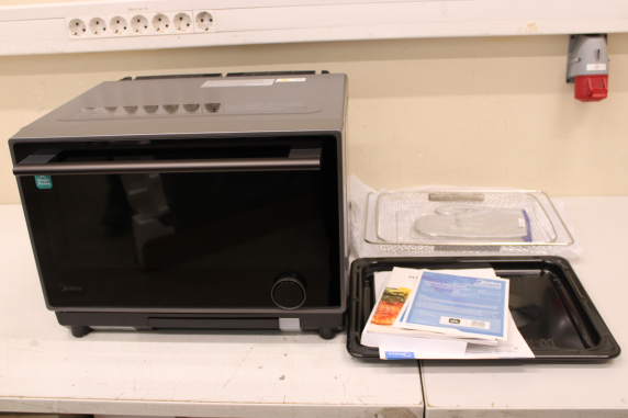 SALE OUT. Midea MSO25H Microwave oven with Grill, Airfry and Steam function, 25 L, Black | Midea Microwave oven | MSO25H | Free standing | 25 L | 1000 W | Convection | Grill | Black | DEMO