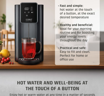 Caso Turbo Hot Water Dispenser | HW 616 | Water Dispenser | 2600 W | 2.5 L | Plastic / Stainless Steel | Black / Stainless Steel