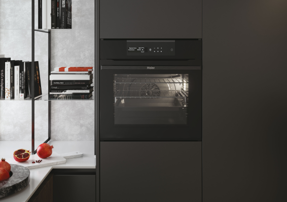 Haier Oven | HWO60SM2B9BH | 70 L | Electric | Pyrolytic / Hydrolytic | Touch | Height 59.5 cm | Width 59.5 cm | Black