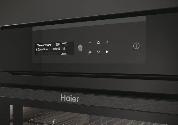Haier Oven | HWO60SM2B9BH | 70 L | Electric | Pyrolytic / Hydrolytic | Touch | Height 59.5 cm | Width 59.5 cm | Black