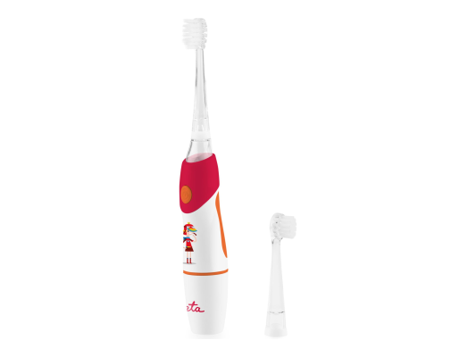 ETA Toothbrush | Sonetic ETA071090030 | Battery operated | For kids | Number of brush heads included 2 | Number of teeth brushing modes 1 | Red / White