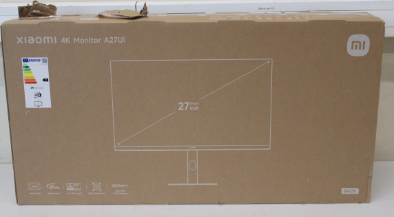 Xiaomi IZPĀRDOŠANA.  |  4K Monitor A27Ui EU  |  27 "  |  IPS  |  UHD  |  16:9  |  60 Hz  |  6 ms  |  3840 x 2160 pixels  |  360 cd / m²  |  HDMI ports quantity 2  |  Warranty 24 month(s)  |  DAMAGED PACKAGING, DAMAGED PACKAGING FOAMS